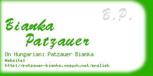 bianka patzauer business card